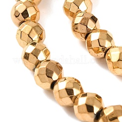 Electroplated Synthetic Non-magnetic Hematite Beads Strands&nbsp;G-H027-B01-03