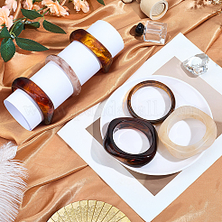 6Pcs 6 Styles Resin & Acrylic Bangles&nbsp;BJEW-PH0004-71