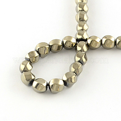 Electroplate Non-magnetic Synthetic Hematite Bead Strands&nbsp;G-S203-16H