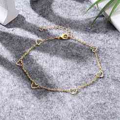 Brass Cable Chain Anklets&nbsp;AJEW-AN00331