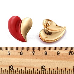 201 Stainless Steel Heart Stud Earrings&nbsp;EJEW-P304-07G