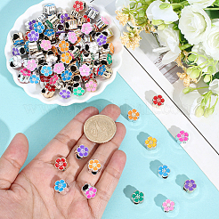 120Pcs 2 Colors UV Plating Acrylic European Beads&nbsp;OACR-PA0001-61