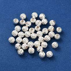 925 Sterling Silver Pumpkin Beads&nbsp;LS-STER-H112-04C
