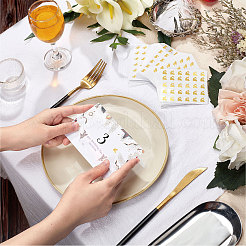 80 Sheets 4 Patterns PVC Waterproof Self-Adhesive Sticker Sets&nbsp;STIC-OC0001-10B