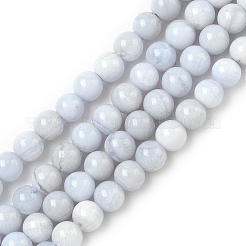 Natural Blue Lace Agate Beads Strands&nbsp;G-G344-A06-4mm