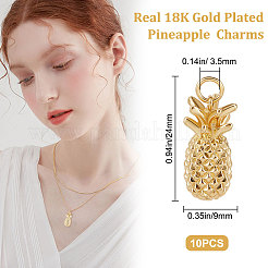 10Pcs Brass Pendants&nbsp;KK-CN0002-25