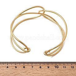 304 Stainless Steel Cuff Bangles for Women&nbsp;BJEW-Z150-01G-03