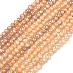 Natural Cultured Freshwater Pearl Beads Strands&nbsp;PEAR-L034-09B