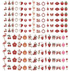 60Pcs 30 Styles Alloy Enamel Pendants&nbsp;ENAM-LS0001-03LG