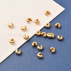 Brass Crimp Beads Covers&nbsp;X-KK-F824-036A-G