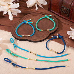 6Pcs 3 Colors Braided Nylon Cord Bracelet Making&nbsp;MAK-TA0001-27