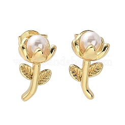 Brass Stud Earrings&nbsp;EJEW-F359-01G