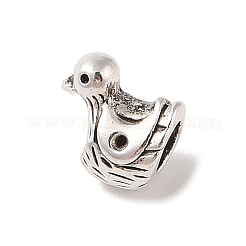 Tibetan Style Alloy European Beads Rhinestone Settings&nbsp;TIBE-Q090-66AS