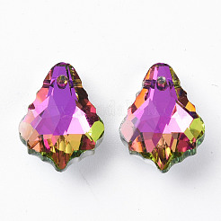 Electroplated Glass Pendants&nbsp;EGLA-N006-019
