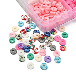 15 Colors Handmade Polymer Clay Beads Strands&nbsp;CLAY-YW0001-45
