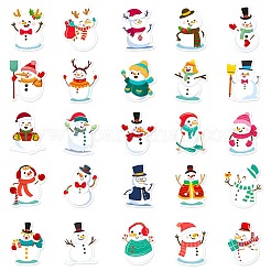 Christmas Theme 50Pcs Paper Self-Adhesive Picture Stickers&nbsp;AJEW-S036-15