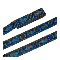 Ethnic Style Embroidery Polyester Ribbons&nbsp;OCOR-WH0066-07A