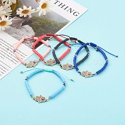 Adjustable Nylon Thread Braided Bead Bracelets&nbsp;BJEW-JB06197