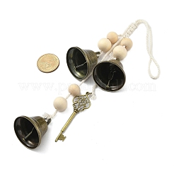 Iron Bell & Alloy Ksy Charm Hanging Ornaments&nbsp;HJEW-JM02471