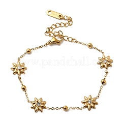 304 Stainless Steel Pave Crystal Rhinestone Link Bracelets for Women&nbsp;BJEW-G763-05G