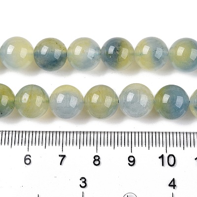 Dyed Natural White Jade Beads Strands&nbsp;G-T138-10mm-210-18-1
