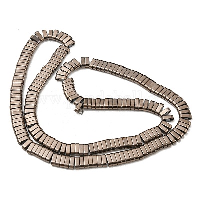 Electroplated Non-magnetic Synthetic Hematite Beads Strands&nbsp;G-C106-B02-09A-1