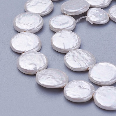 Shell Pearl Beads Strands&nbsp;X-BSHE-P030-01B-1
