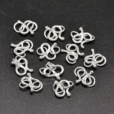 Sterling Silver S-Hook Clasps&nbsp;STER-F014-01D-1