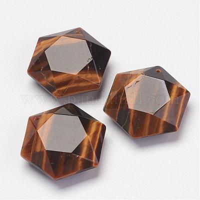 Natural Tiger Eye Pendants&nbsp;G-P264-03-1