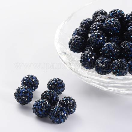 Pave Disco Ball Beads RB-A130-10mm-7-1
