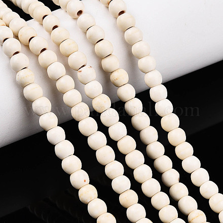 Synthetic Magnesite Beads Strands TURQ-S192-4mm-1-1