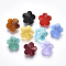 Transparent Glass Beads, Faceted, Flower, Mixed Color, 10x10x6.5mm, Hole: 1mm