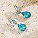 Elegant Alloy Butterfly with Teardrop Dangle Stud Earrings&nbsp;TF5032-5