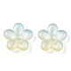 Two Tone Transparent Normal Glass Beads&nbsp;GLAA-T030-01-A02-1