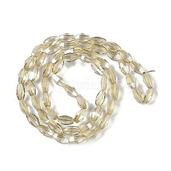 Electroplate Glass Beads Strands&nbsp;GLAA-Q101-03B-PL02