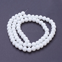 Faceted(32 Facets) Glass Round Beads Strands&nbsp;X-EGLA-J042-8mm-26