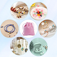 Velvet Jewelry Drawstring Gift Bags&nbsp;ABAG-BBC0001-10B-02