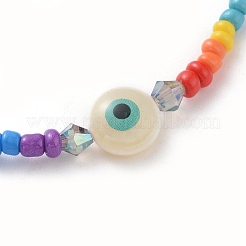 Baking Paint Glass Seed Beads Stretch Bracelets&nbsp;BJEW-JB04829-04