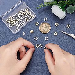 40Pcs 2 Colors Rack Plating Eco-friendly Brass Bead Frames&nbsp;KK-FH0004-05