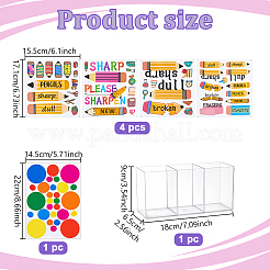 5 Sheets 2 Styles Vinyl Self-adhesive Stickers&nbsp;DIY-UN0008-44