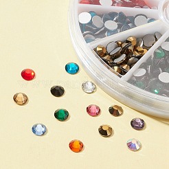 480Pcs 12 Colors Glass Flat Back Rhinestone&nbsp;RGLA-FS0001-05