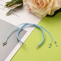 Adjustable Braided Polyester Cord Bracelet Making&nbsp;AJEW-JB00760-04