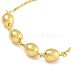 Rack Plating Egg Brass Link Bracelets for Women&nbsp;BJEW-B106-18G