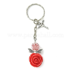 Resin & Alloy & Glass Keychain&nbsp;KEYC-MZ00015