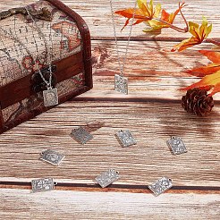 36pcs 6 style Tibetan Style Alloy Pendants&nbsp;FIND-SC0003-55