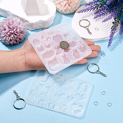 2Pcs 2 Styles DIY Earrings Pendant Silhouette Silicone Molds&nbsp;DIY-TA0015-69