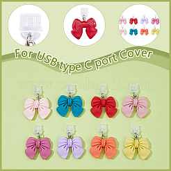 16Pcs 8 Colors Plastic Mobile Dustproof Plugs&nbsp;HJEW-DC00077