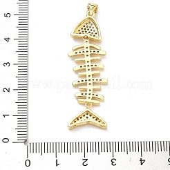 Brass Micro Pave Cubic Zirconia Pendants&nbsp;KK-P345-68G