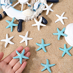 20Pcs 2 Colors Opaque Resin Cabochons&nbsp;DJEW-GF0001-64