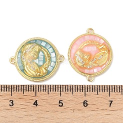 Epoxy Resin & Shell Connector Charms&nbsp;KK-K380-11C-G